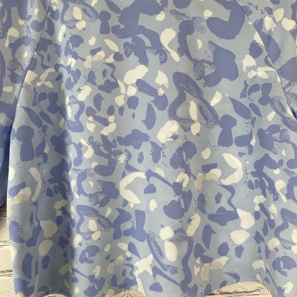 Nine West Purple Geometric Blouse Floral size XL - Picture 4 of 10